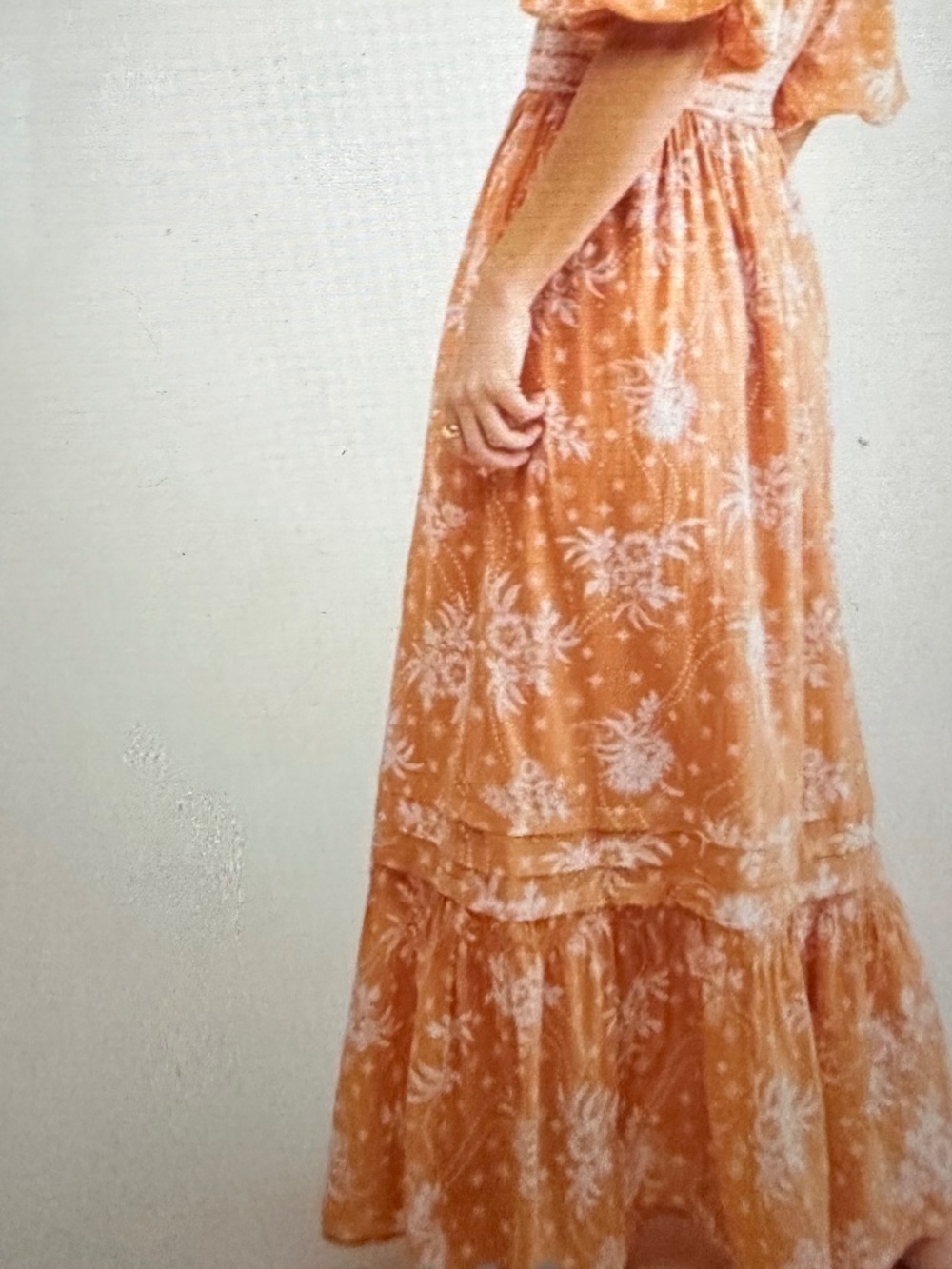 Free People Golden Hour Maxi Peasant Tiered Dress - Picture 3 of 14